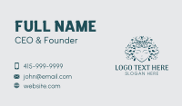 Organic Hair Salon Business Card Preview