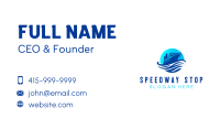 Ocean Cruise Ship Business Card Image Preview