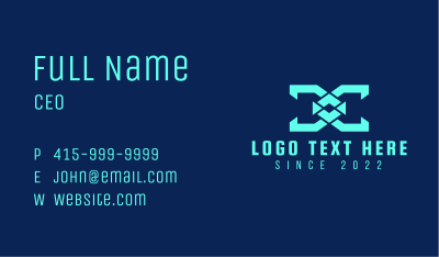 Futuristic Gaming Tech Business Card Image Preview