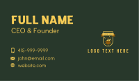 Organic Tea Kettle Badge Business Card Image Preview