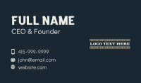 Retro Western Embroidery Wordmark Business Card Image Preview