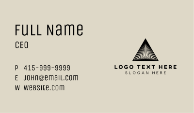 Corporate Agency Pyramid Business Card Image Preview