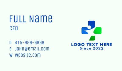 Medical Healthcare Cross  Business Card Image Preview