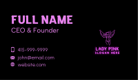 Neon  Lady Seductress Business Card Image Preview
