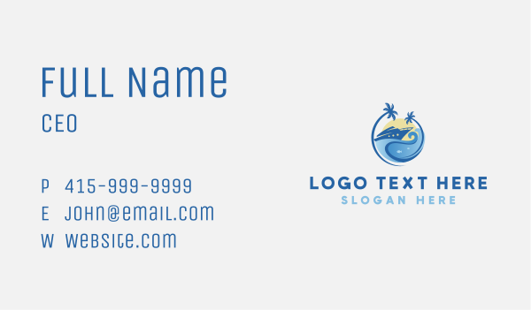 Travel Yacht Tourism Business Card Design Image Preview