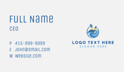 Travel Yacht Tourism Business Card Image Preview