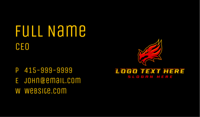 Dragon Creature Gaming Business Card Image Preview