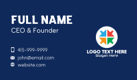 Multicolor Arrow Cursors Business Card Image Preview