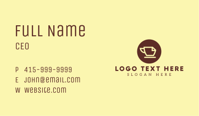 Office Coffee Cafe Business Card Image Preview