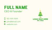 Festive Christmas Tree  Business Card Image Preview