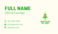 Festive Christmas Tree  Business Card Image Preview