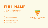 Pizza Slice Restaturant Business Card Design