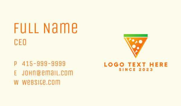 Pizza Slice Restaturant Business Card Design Image Preview
