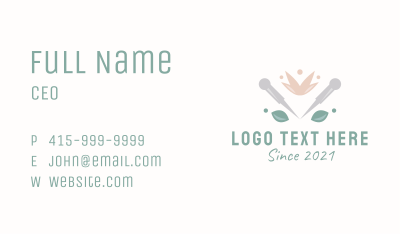 Organic Flower Acupuncture  Business Card Image Preview