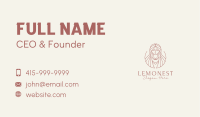 Feminine Woman Maiden Business Card Image Preview