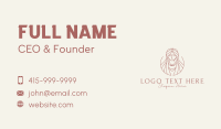 Feminine Woman Maiden Business Card Image Preview