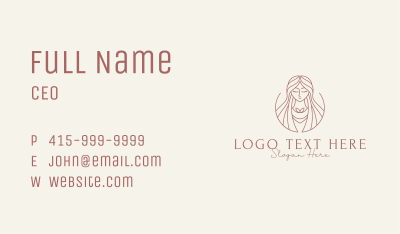 Feminine Woman Maiden Business Card Image Preview