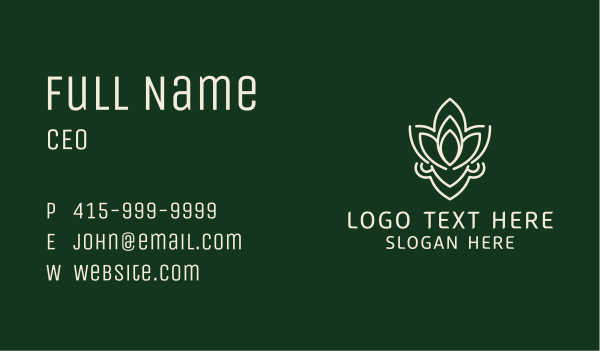 Botanical Oil Extract  Business Card Design Image Preview