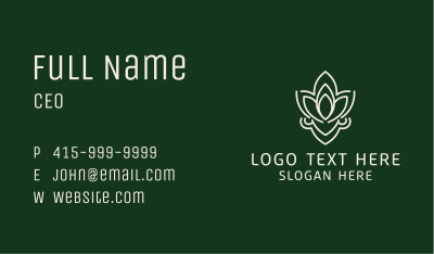 Botanical Oil Extract  Business Card