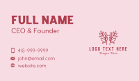 Pink Flower Shop  Business Card Image Preview