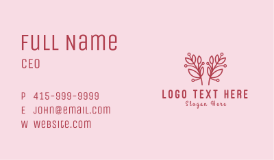 Pink Flower Shop  Business Card Image Preview