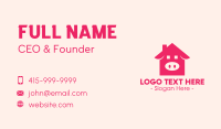 Pink Pig House Business Card Image Preview