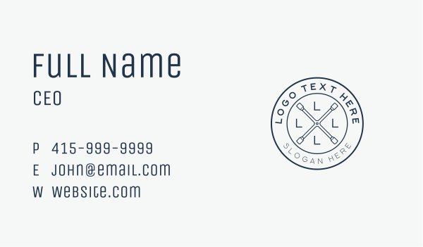 Automotive  Cross Tire Wrench Business Card Design Image Preview