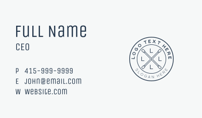 Automotive  Cross Tire Wrench Business Card Image Preview
