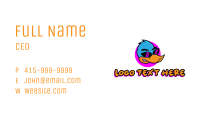 Cool Duck Mascot Business Card Image Preview