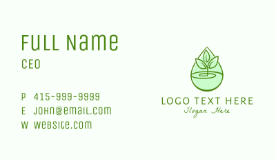 Natural Seedling Extract Business Card