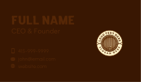 Liquor Brewery Barrel Business Card Image Preview