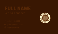 Liquor Brewery Barrel Business Card Image Preview