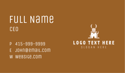 Kangaroo Tooth Dentistry Business Card Image Preview