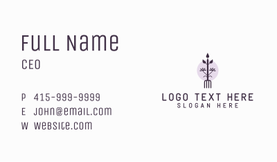 Garden Fork Plant Landscaping  Business Card Image Preview