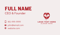 Red Paint Brush Painting Business Card Design