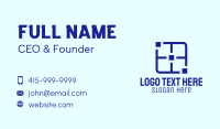 Blue Software Tech  Business Card Design