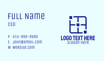 Blue Software Tech  Business Card Image Preview