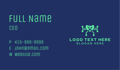 Green Digital Drone Business Card Image Preview