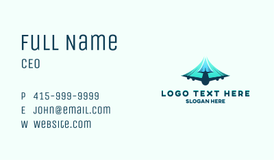 Airplane Fast Soaring Business Card Image Preview
