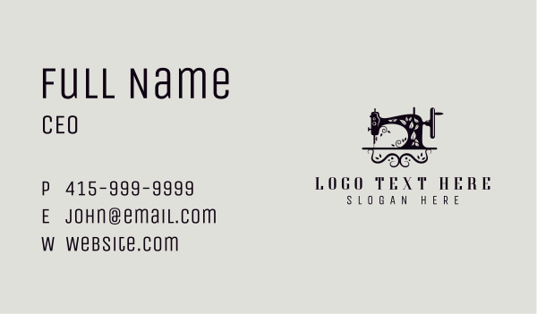 Sewing Machine Tailoring Business Card Design Image Preview