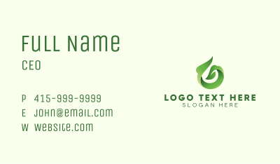 Herbal Tea Shop Business Card Image Preview