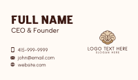 Brown Happy Sheep  Business Card Image Preview