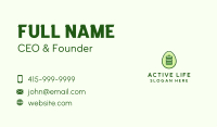 Green Energy Battery Egg Business Card Image Preview