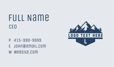 Summit Mountain Trekking Business Card Image Preview