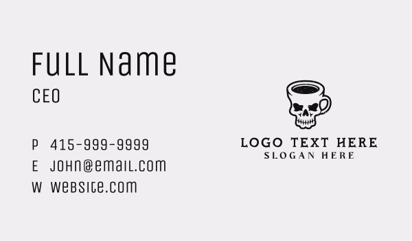 Skull Mug Brewery Business Card Design Image Preview