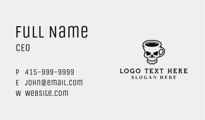 Skull Mug Brewery Business Card Image Preview