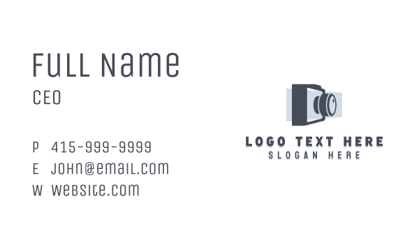 Photo Camera Photography Business Card Design Image Preview