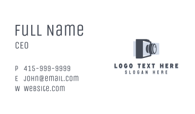 Photo Camera Photography Business Card Image Preview