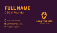 Energy Lightning Pin Business Card Image Preview