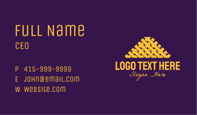 Elegant Triangle Weave Business Card Image Preview